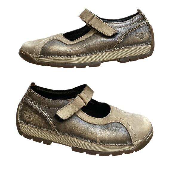 Vintage Rare Y2k Dr Martens Sporty Mary Jane Brown Tan Flats Shoes Size 6/36 - Picture 1 of 8